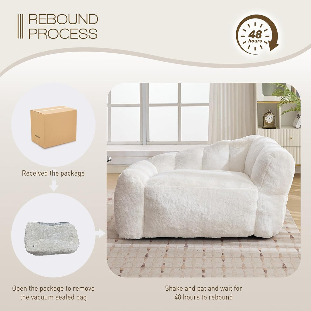 Dog Sofa Couch Bed, Floral Shaped Dog Couch with Memory Foam Filled (Beige)