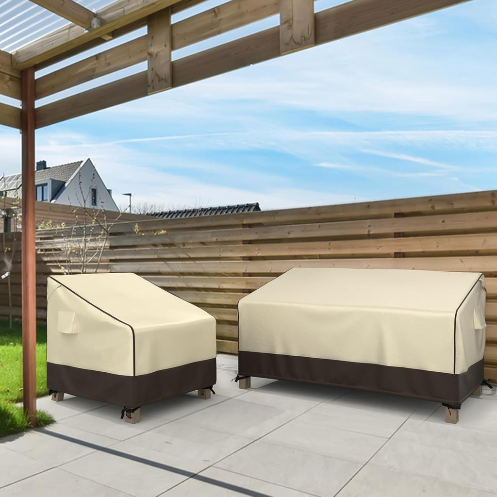 3-Seater Outdoor Couch Cover Waterproof, 80 Inch Patio Furniture Covers Waterproof with All Weather Protection, Heavy