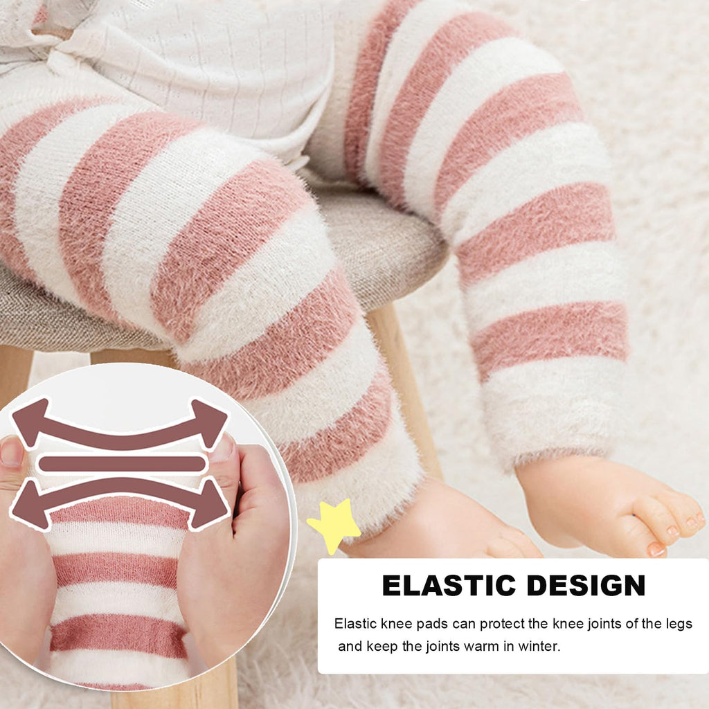 Baby Leg Warmers 5 Pairs Fleece Winter 3-24 Months Boys Girls