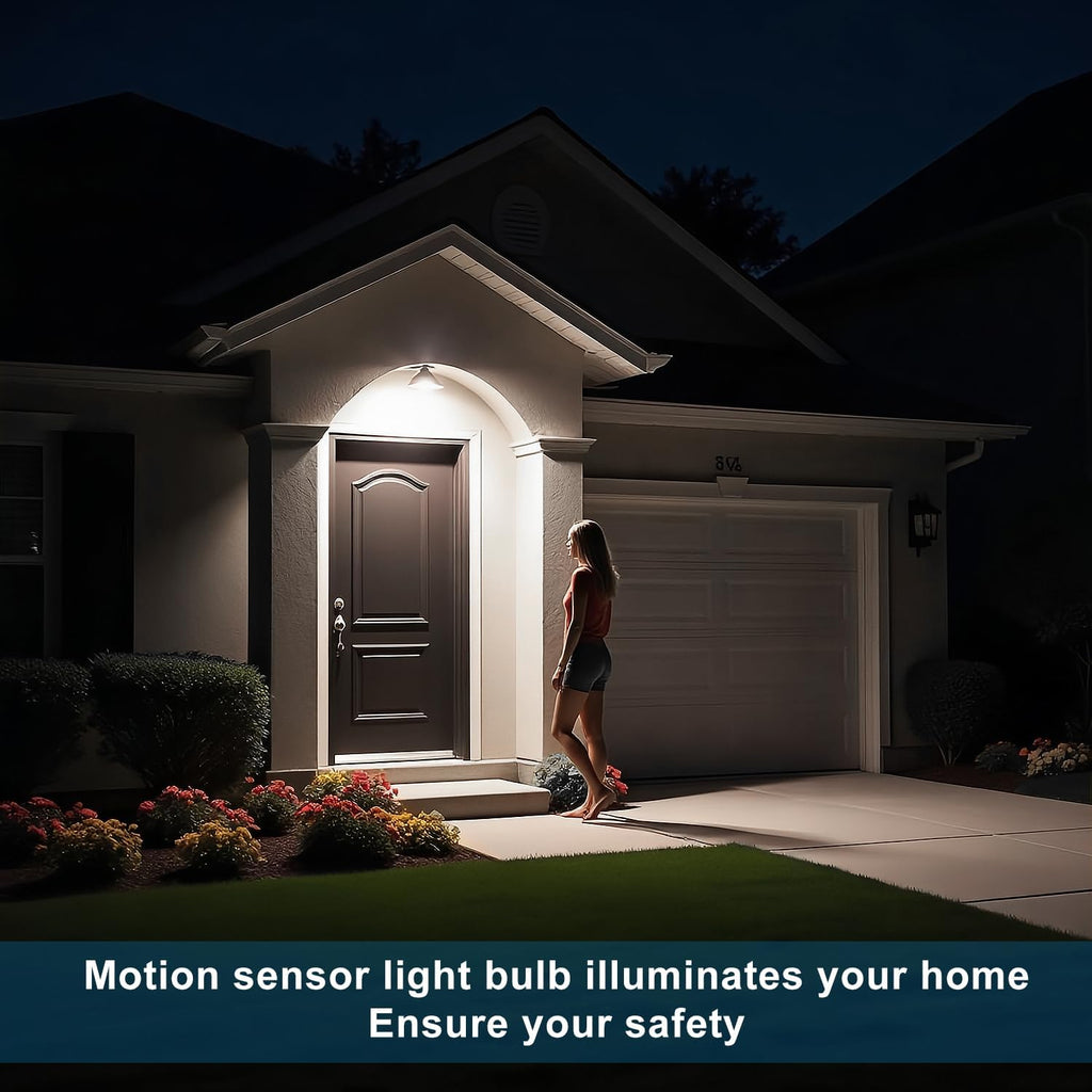 Motion Sensor Light Bulbs, Dusk to Dawn Outdoor Lighting, PAR38 Led Motion Sensor Flood Light 100 Watt