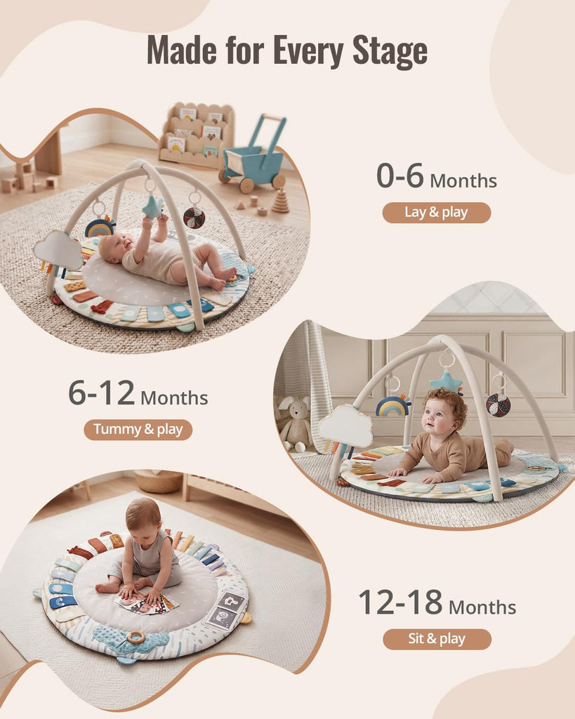 Play Gym, 5 Development Zones Activity Tummy Time Mat