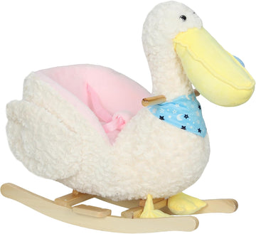 Pelican Kids Rocking Horse Realistic Duck Sound 18-36 Months White