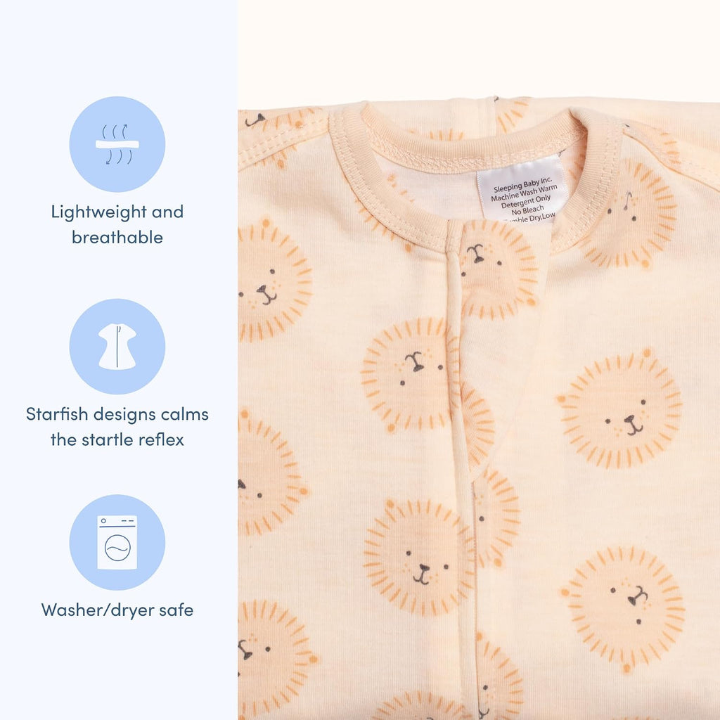 Zipadee-Zip Transition Swaddle - Cozy Baby Swaddle Blanket with Zipper Convenience - Roomy Wearable Blanket for Easy