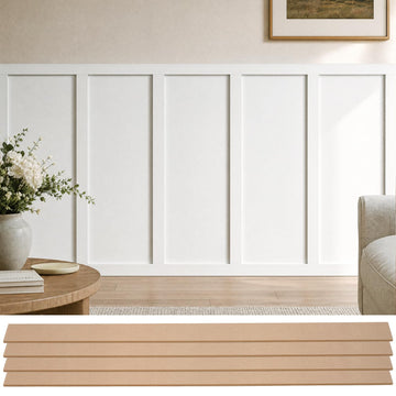 Premade Board and Batten Wall Panel Kit, Wainscoting Panels
