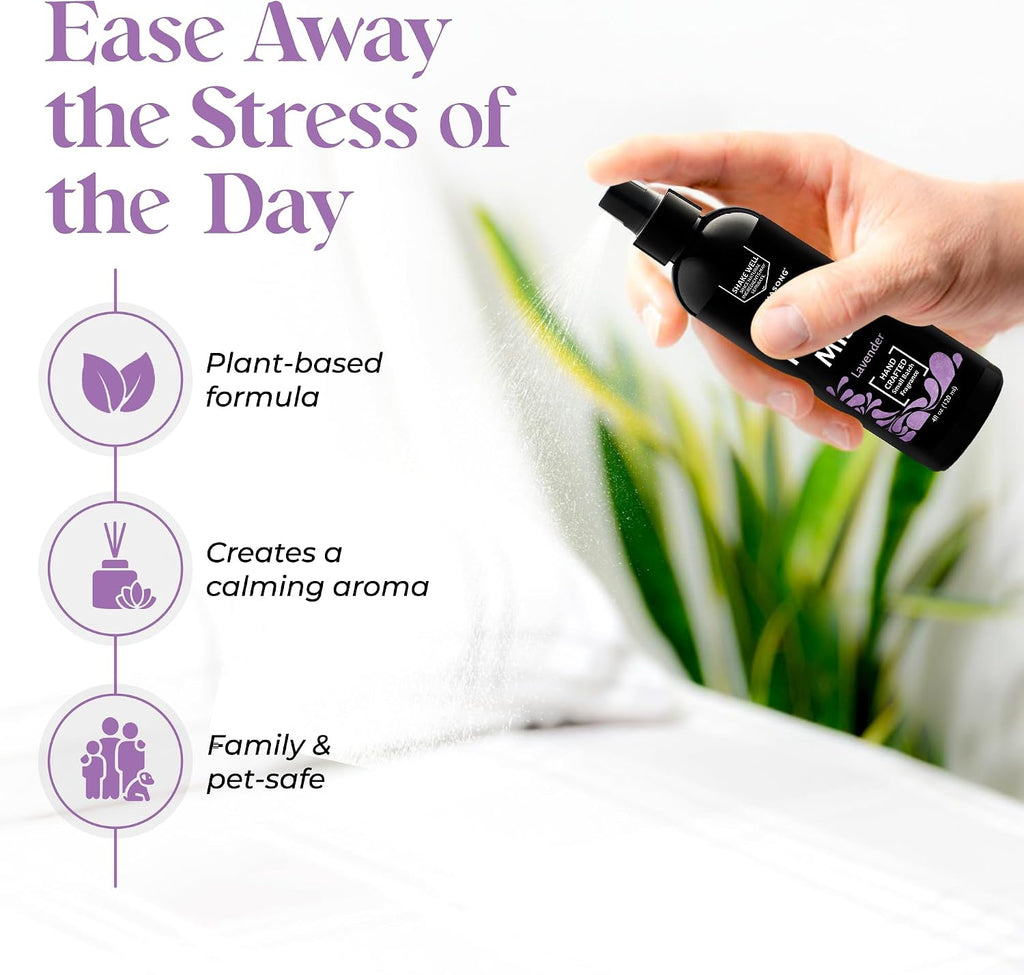 Pillow Spray for Sleeping - All Natural Calming Linen & Bedtime Sleep Mist for Deep Sleep - Pillow Spray Aromatherapy - Set of 8