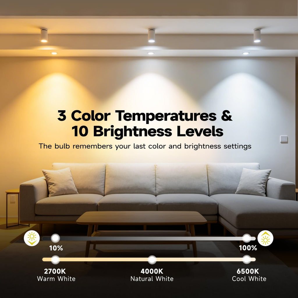 BR30 LED Light Bulbs, Color Changing LED Bulbs with Remote, 2 Pack