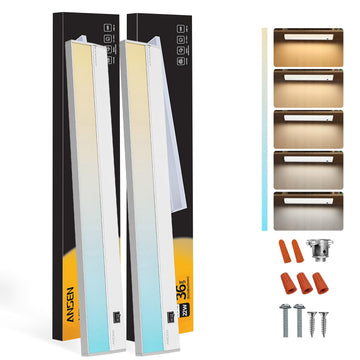 Of Under Cabinet Lighting Hardwired, 36in 22W 1426LM Dimmable Led Light /Closet, CRI 92+, R9 90+, 5 Color