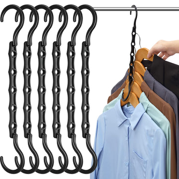Closet Organizers and Storage 20 Pack Hanger Organizer Magic Hangers Space Saving Hanging Plastic for Heavy Clothes