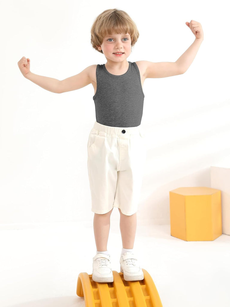 6 Pack Toddler Tank Top Kids Undershirts Soft Undershirt for Boys and Girls