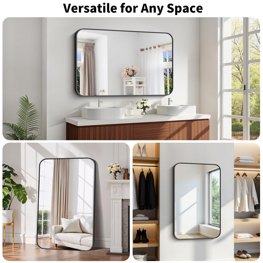 Bathroom Wall Mirror, 30x48 Inch Large Vanity Mirror for Over Sink