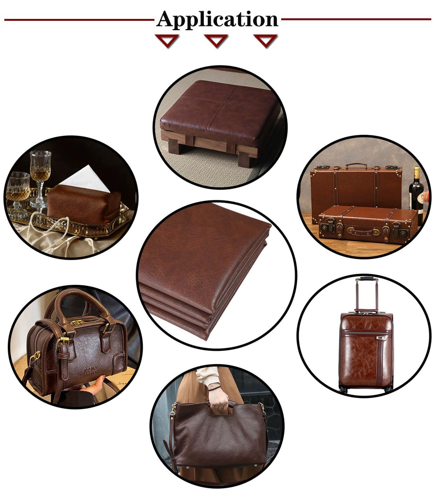 Faux Leather: Soft Vinyl Upholstery Leather 54" x 36"