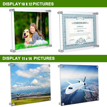 Acrylic Picture Frames 11x14 -Inner 10x12 Photo Frames Wall Frames To Display Family Pictures, Baby Pictures