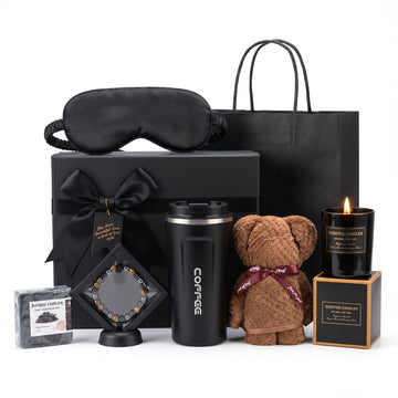 Baskets for Men, Unique Birthday Gifts for Him, Christmas Box for Men, Spa and Relaxation Gift Set for Husband