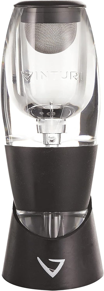 Wine Aerator Pourer and Decanter for Red Wines Patented Design Perfectly Aerates Wines By The Glass or Bottle With