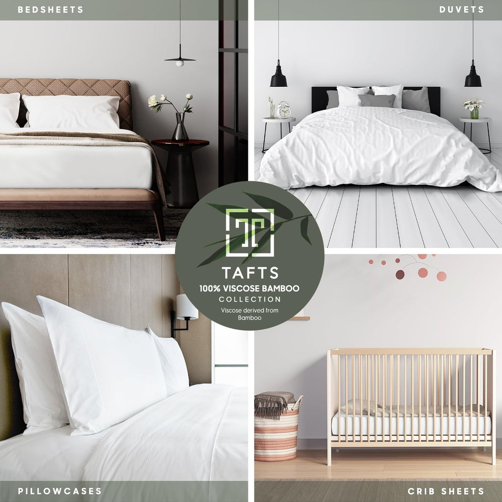Sheets Set, Pure 100% Viscose derived from Bamboo Bed Sheets Set, Luxuriously Soft, Silky, Cooling Sheets