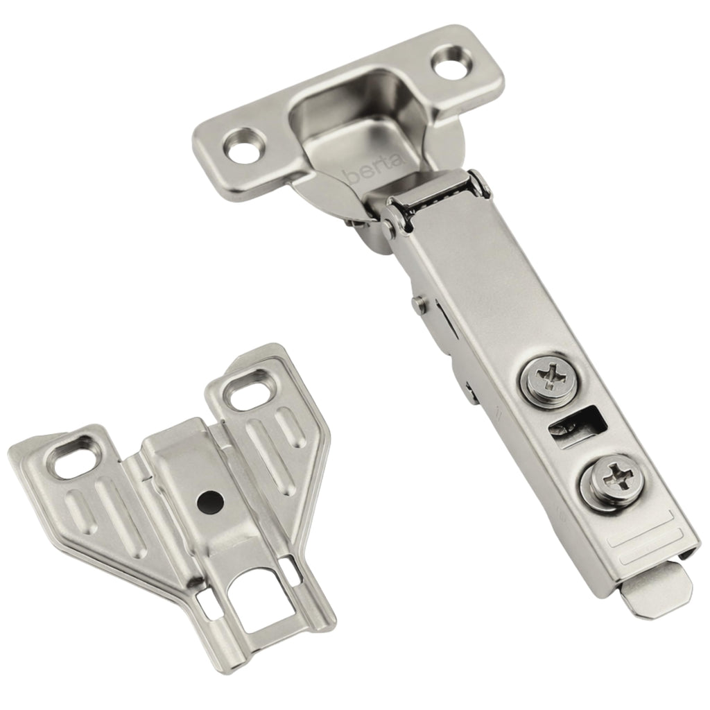 10-Pack Full Overlay 110° Face Frame Soft Close Cabinet Hinges