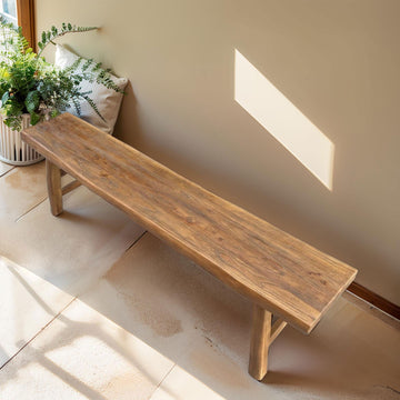 Narrow Bench Slim Farmhouse Indoor Wood Rustic Noodle Bench Vintage Dining Table Skinny Hallway Shoe Benchs End Of
