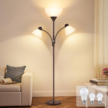 Torchiere Floor Lamps, 72" Dimmable Reading Lamp