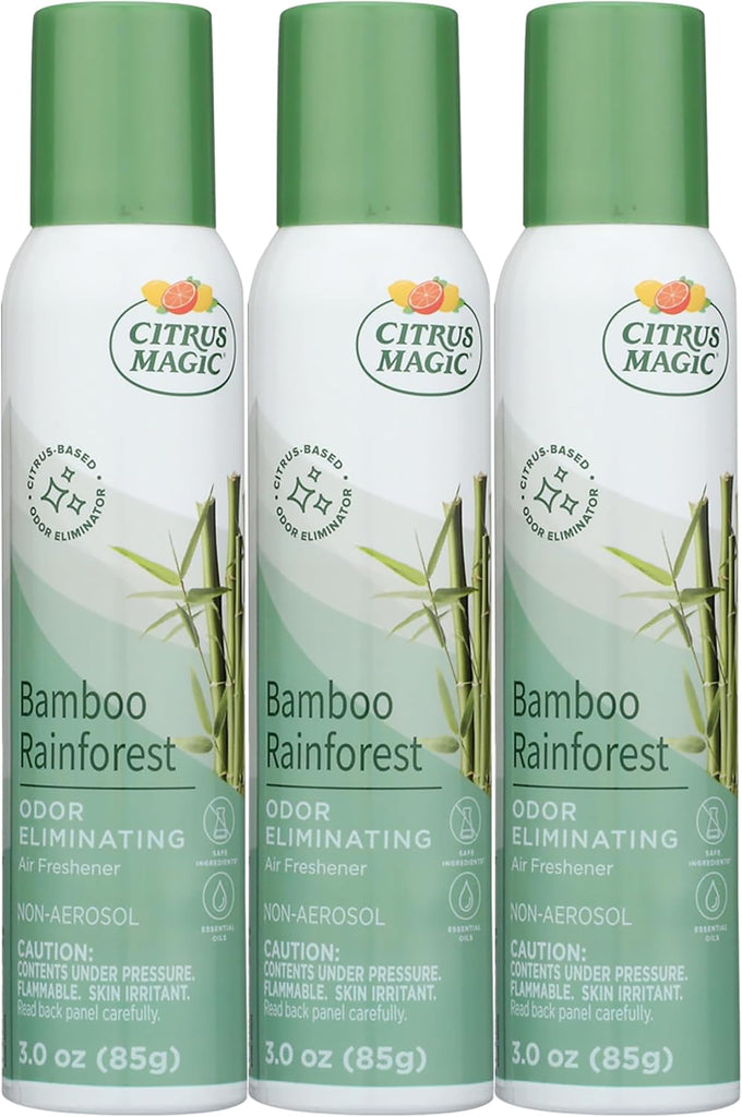 Air Freshener Spray, Bamboo Rainforest, 3 Ounce, Pack of 3