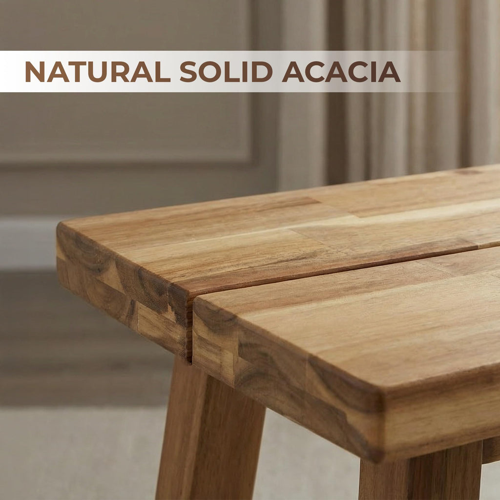 Solid Wood Bench, Bed Bench, Dining, Plant Stand - Wooden Bench Indoor (47 inches)