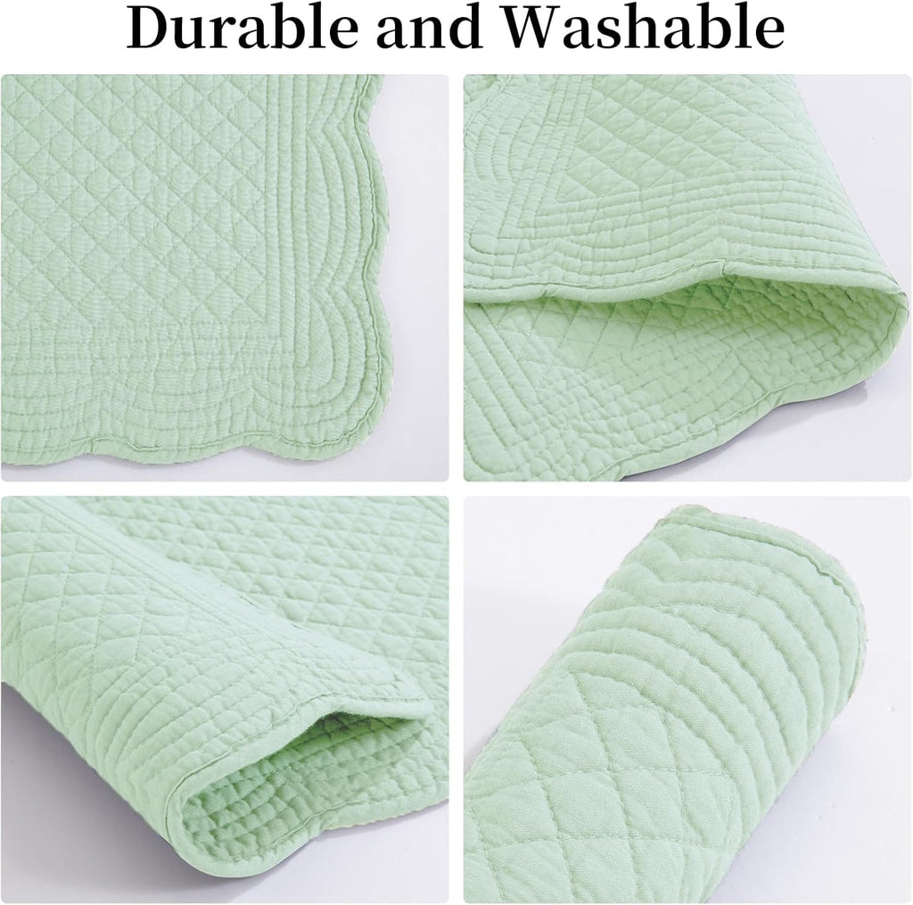Quilted Placemats Set of 4 Washable-Rectangular Placemats Table-100% Cotton Fabric Rectangular Table Mats-Cotton