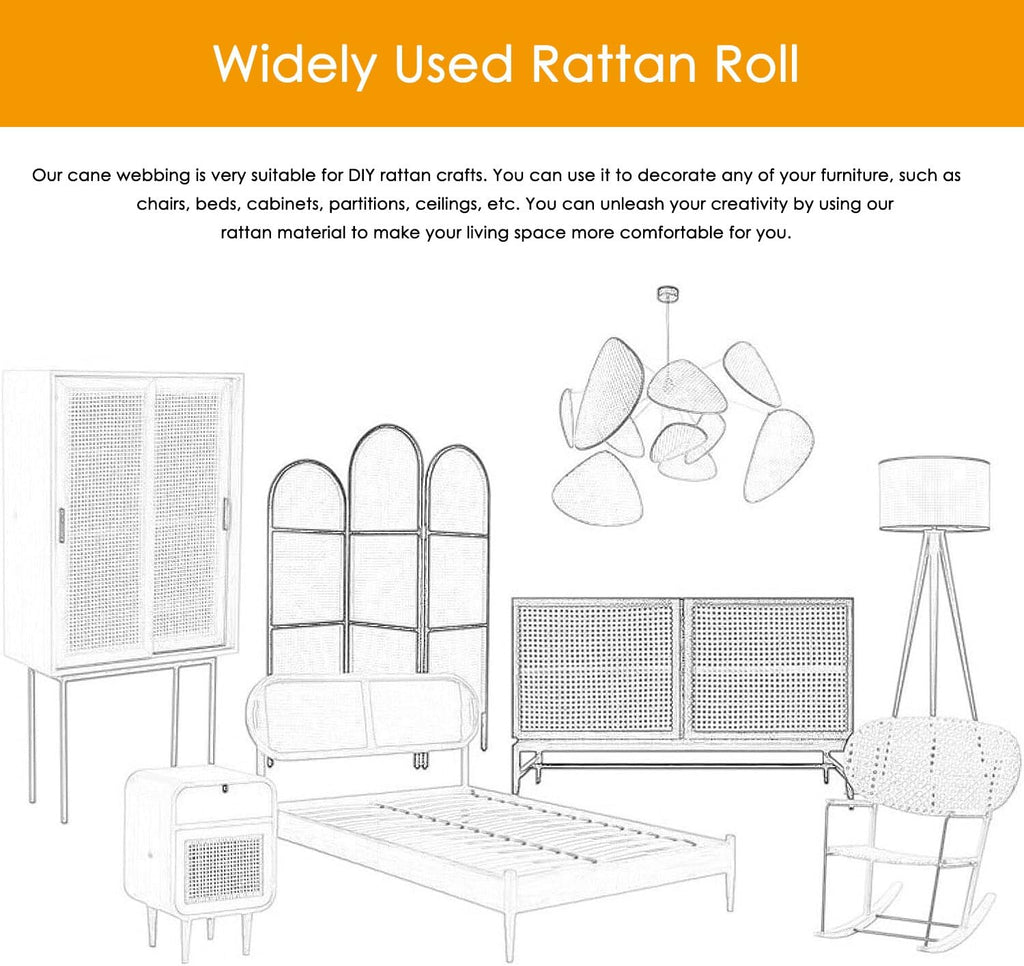 Reddish Brown Cane Webbing for Caning Projects Plastic Weaving Rattan Webbing for DIY Furniture Repair Hexagon Rattan