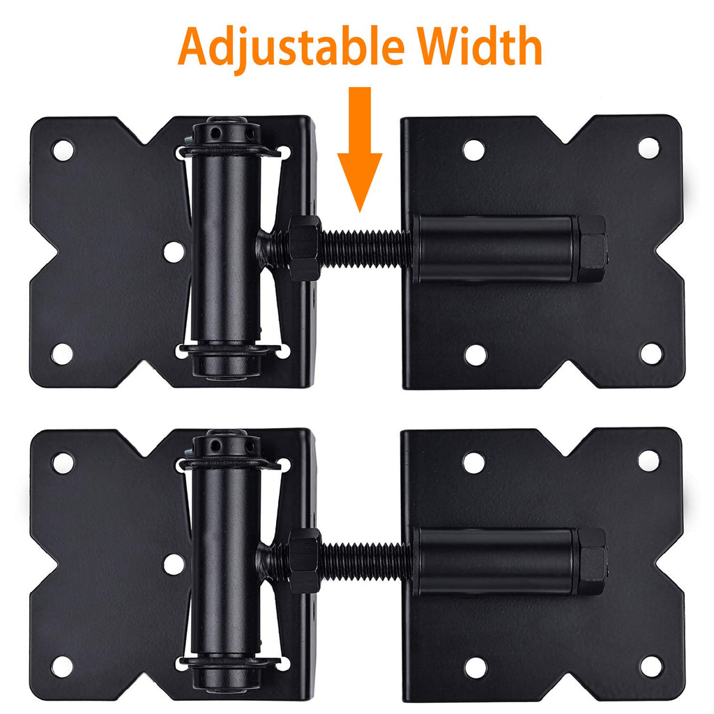 Self Closing Gate Hinges Heavy Duty, 90 Degree Adjustable, 2 Pcs