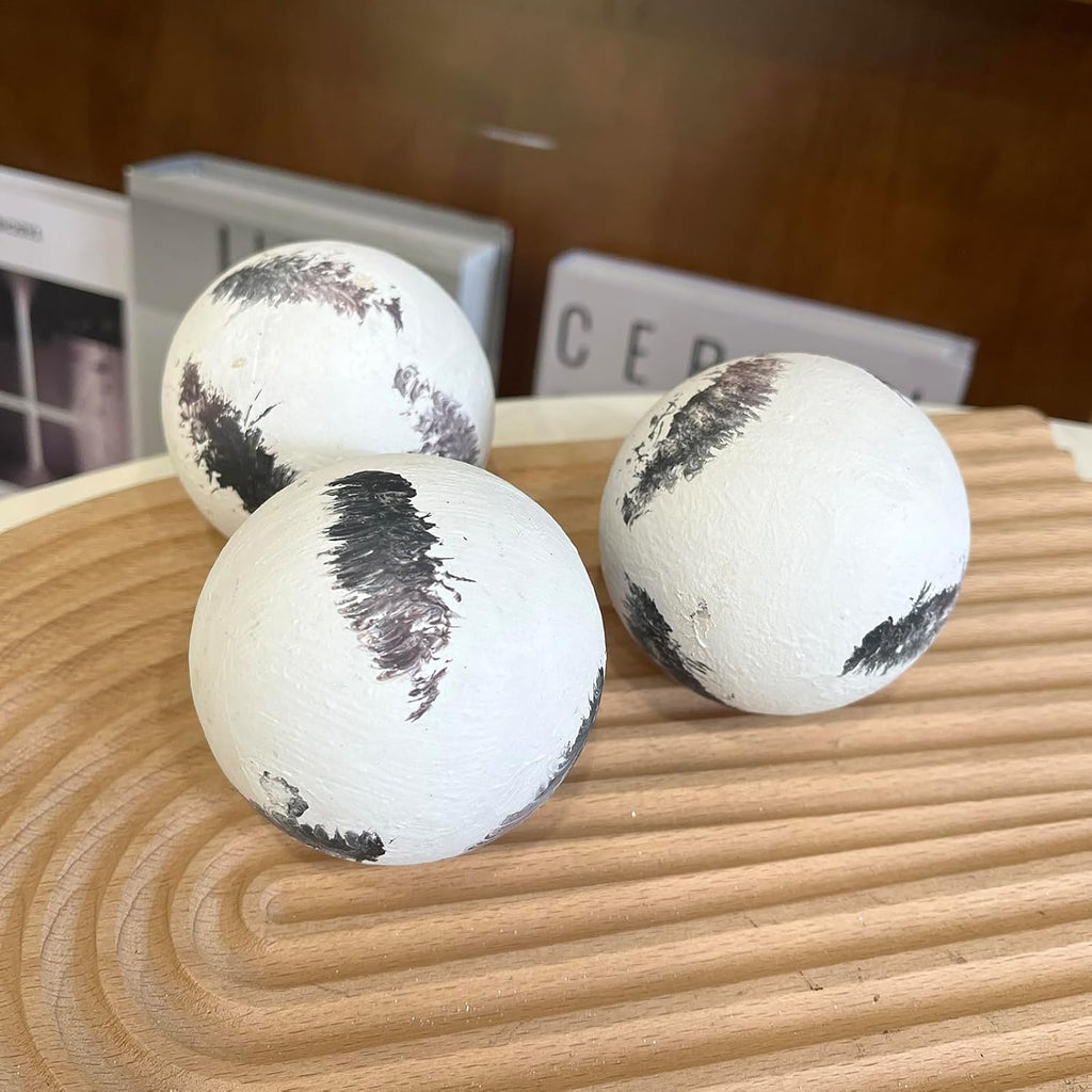 Decorative Orbs for Centerpiece Bowls for Dining Table Decor - Set of 6
