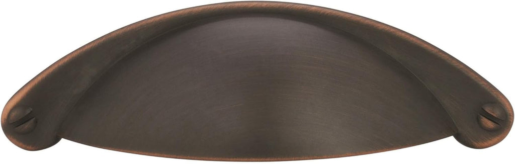 | Cabinet Cup Pull | Oil Rubbed Bronze | 2-1/2 inch (64 mm) Center-to-Center | Cup Pulls | 1 Pack | Drawer Pull |