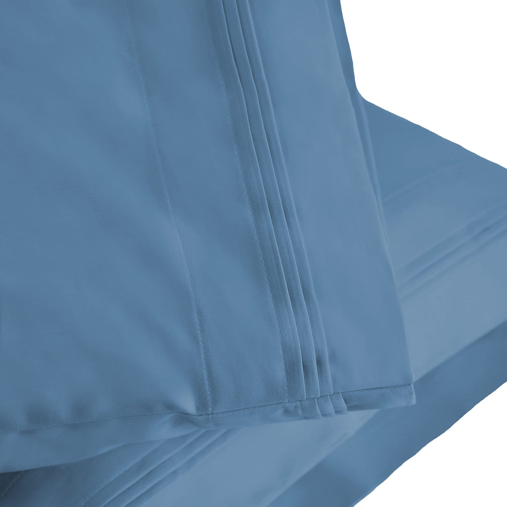 BNM Egyptian Cotton 1500-Thread Count Premium Pillowcase Set, Sateen Weave, Ultra-Soft Construction, Breathable