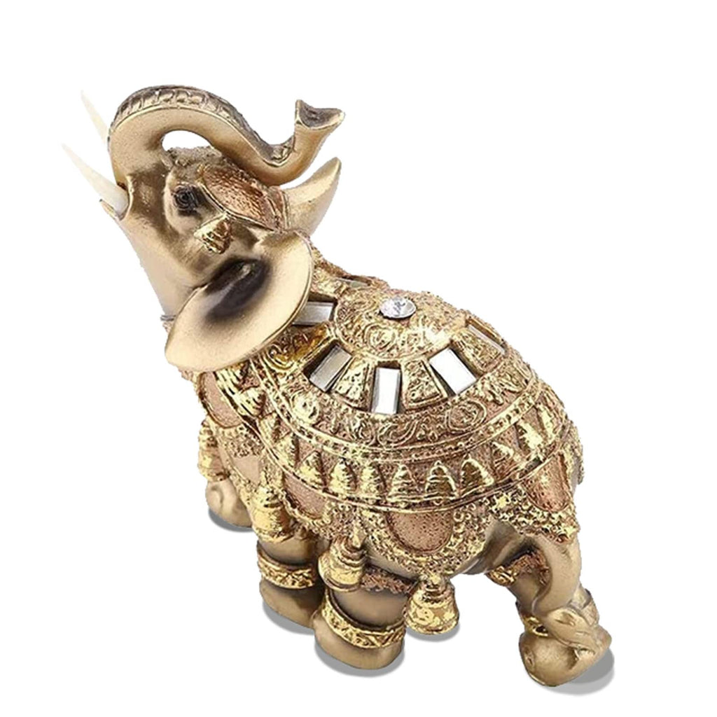 Lucky Wealth Elephant Statue Feng Shui Home Decorations Elephant Figurines Vintage Collectibles Decor Gift