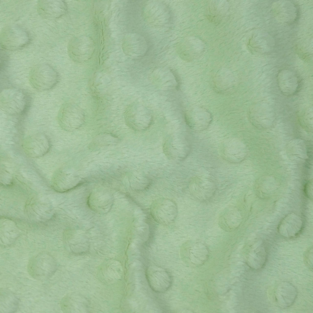 Sage Green Minky Bubble Dimple Dot Plush Fur Fabric Polyester 58-60"