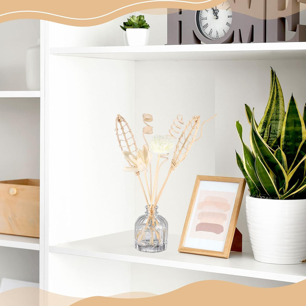 Reed Diffuser Sticks Set Include Natural Rattan Wood Beads, 11 Style Fragrance Diffuser, Rattan Reed - Set of 32