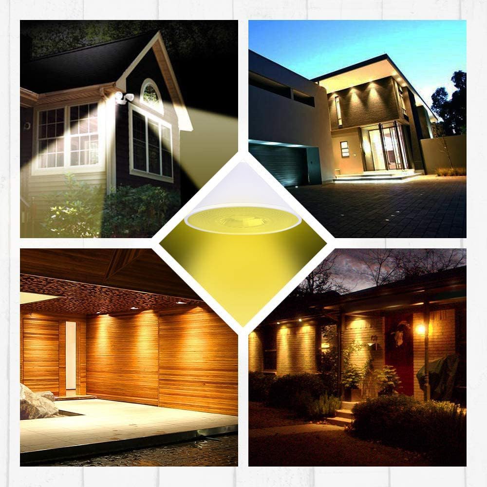 4 Pack PAR38 Amber Yellow LED Bug Light Bulb Outdoor LED Flood Light Bulb 17W 170 Watt Equivalent Dimmable Waterproof