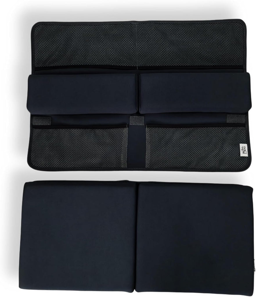 NEW Luxury Bath Kneeling Pad and Elbow Rest Set - THICK SOFT Bath Kneeler Pad and Bath Toys Organizer with Pockets