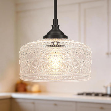 Black Vintage Pendant Lights Kitchen Island, Adjustable Height Kitchen Island Lighting, Bathroom Pendant Light with