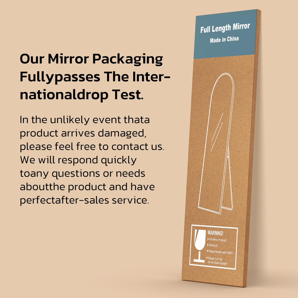 Full Length Mirror with LED Lights, 60"x16"Floor Mirror with Dimming & 3 Color Lighting, Free Standing Floor Mirrors