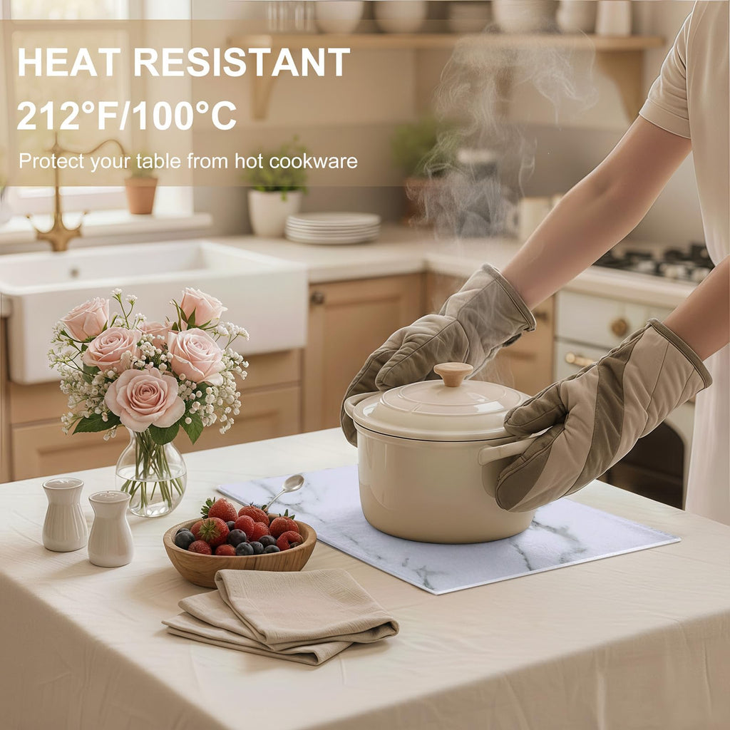 Faux Leather Heat Resistant Placemats 6 Packs