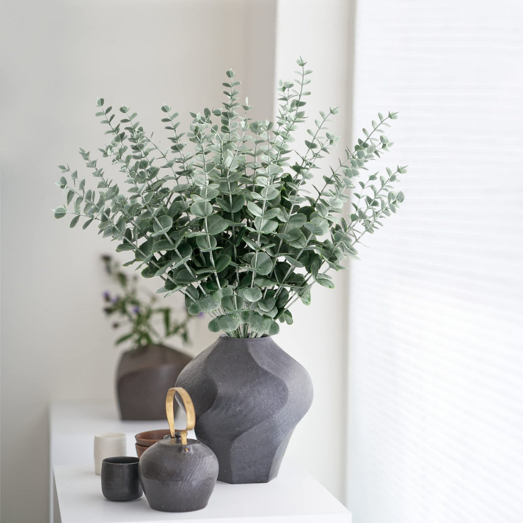 36pcs Eucalyptus Stems Decor Artificial Eucalyptus Leaves Faux Eucalyptus Stems Real Touch Fake Greenery Branches for