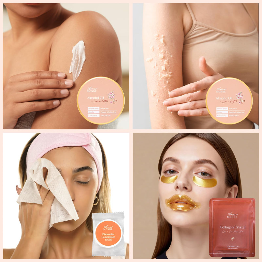 Birthday Gifts for Women Spa Gift Baskets, Facial Body Skincare Gift Set