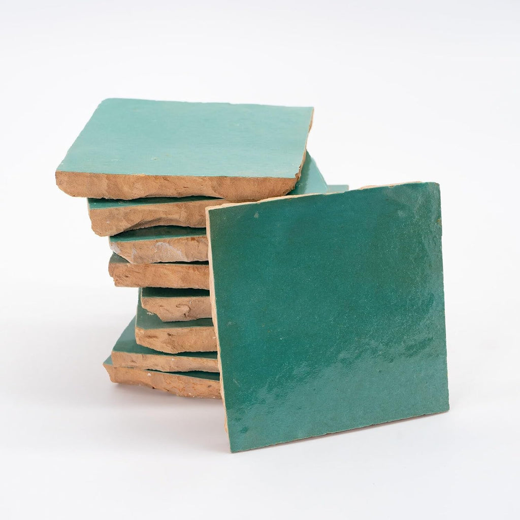 Mosaic & Tile House Handmade 4x4-in. Solid Color Sage Green (MSC01-17)