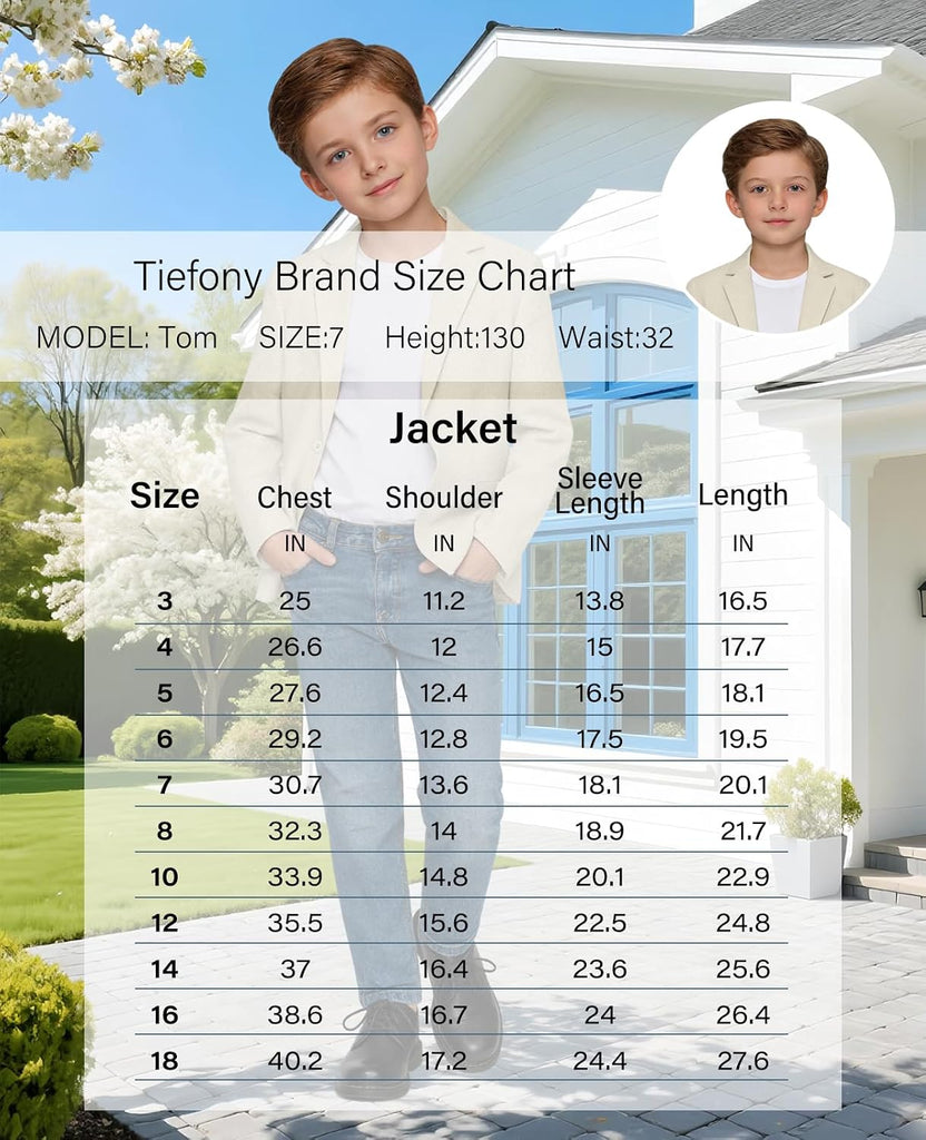 Lightweight Boys Blazer Sport Coat Formal Wedding Kids Jacket