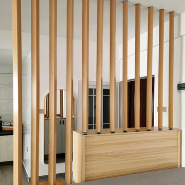 Floor to Ceiling Room Divider Wall Post Partition, Aluminum Wall Partition No Drilling, Stable Entrance Partition