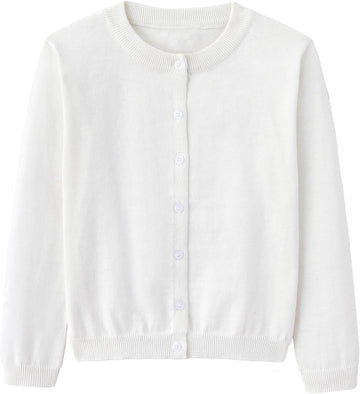Sweater School Uniforms Toddler Long Sleeve Button Knit Solid Sweaters Tops