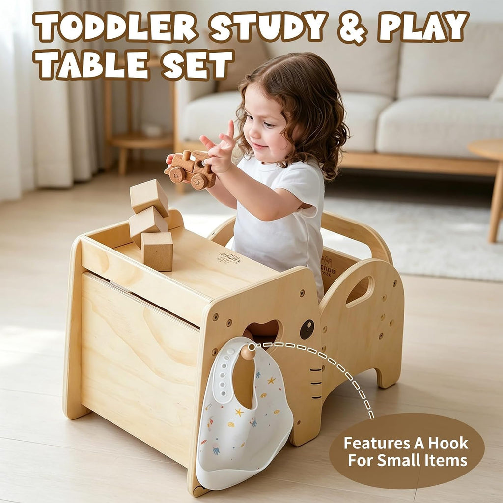 Montessori Weaning Table and Chair Set for Toddler Age 1-3