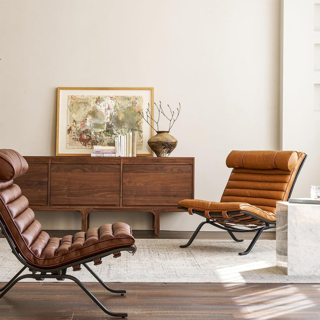 Imitation Leather Upholstered Armless Chair Modern Design Luxury Lounge Chair (Dark Brown) - Set of 30