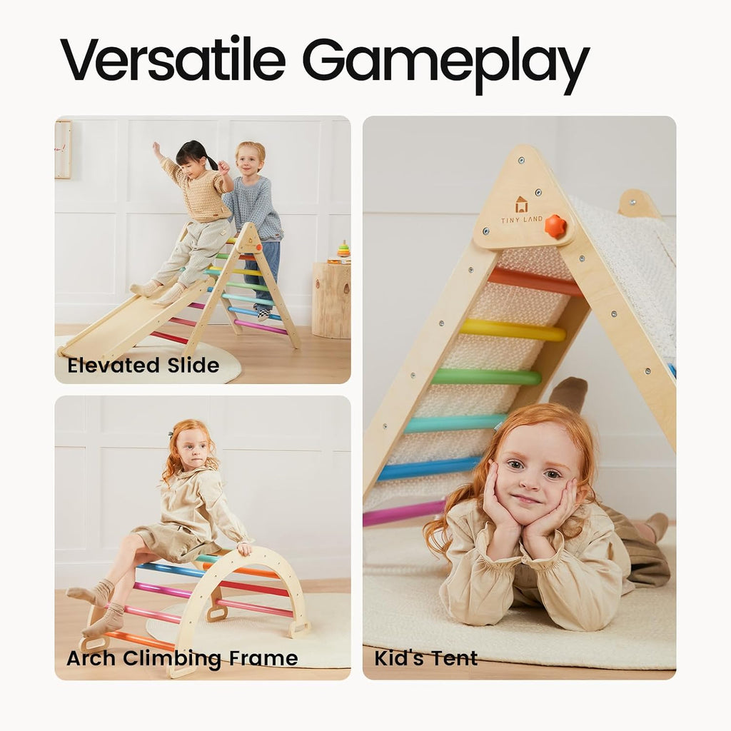 Land Triangle Set, in-1 Foldable Climbing Toys Set for Kids
