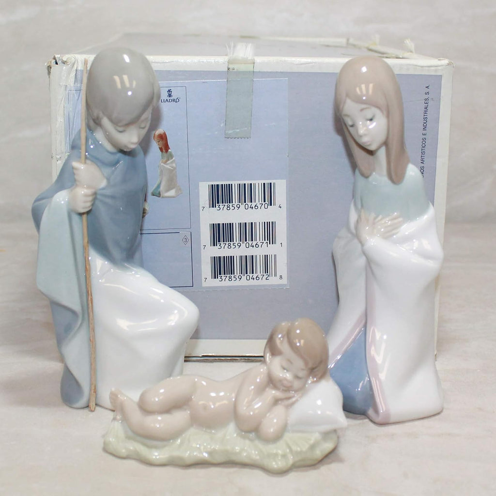 Children's Nativity Joseph, Mary, Jesus Figurine Set - Matte Finish - 4670, 4671,4672