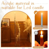 2 Pcs 12 Arm Wedding Candelabras Candle Holder 57.5 Inch Tall Cluster Centerpieces Floor Candelabra Standing with