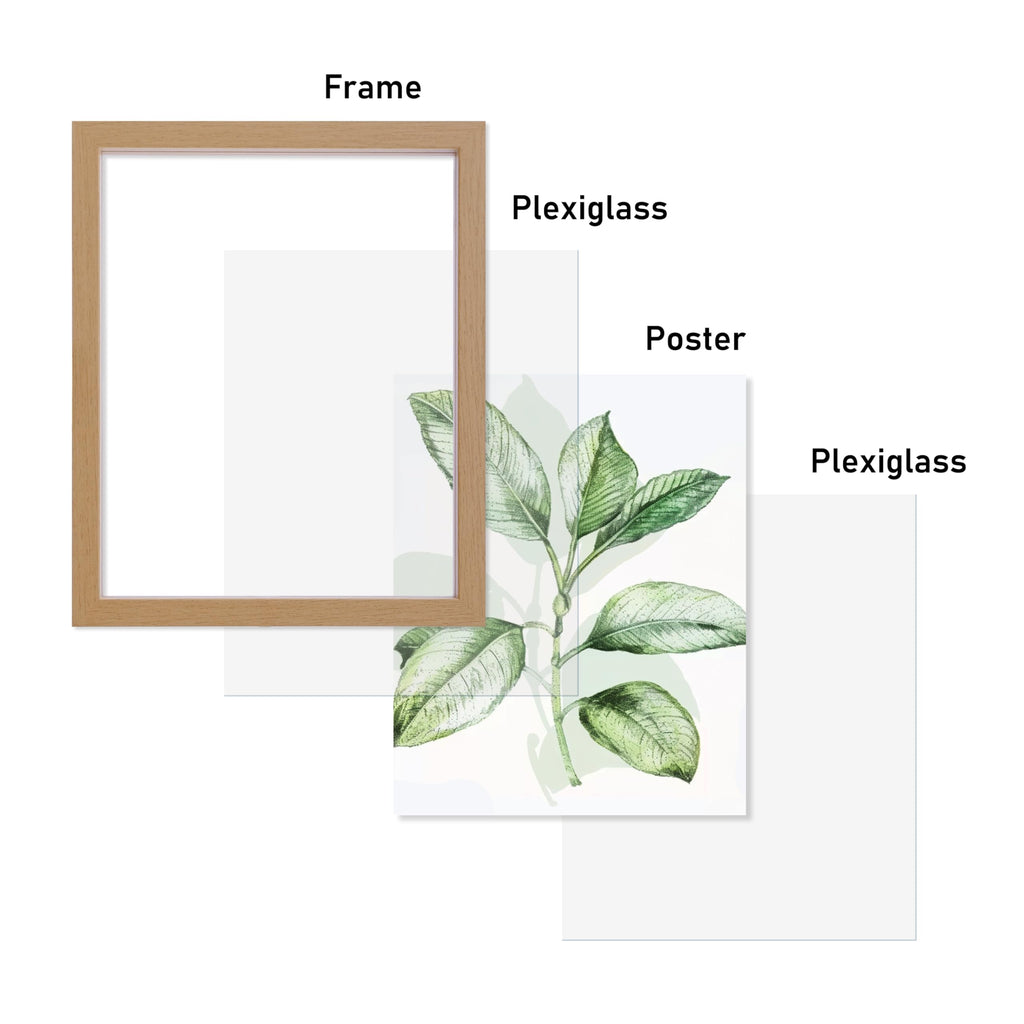 11x14 Floating Picture Frame, Nature Wood